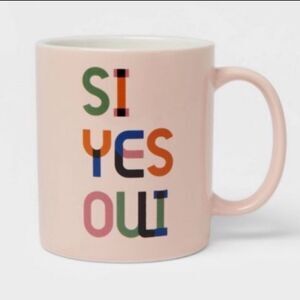 SI YES OUI Stoneware Mug